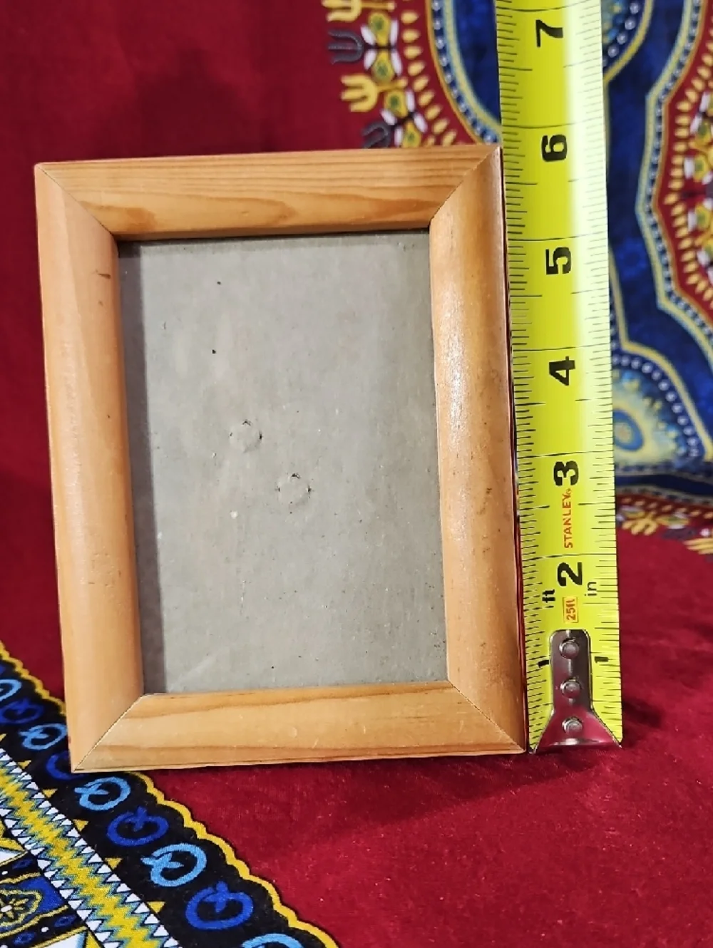 Vtg. Natural Wood Photo Frame, Set of 3